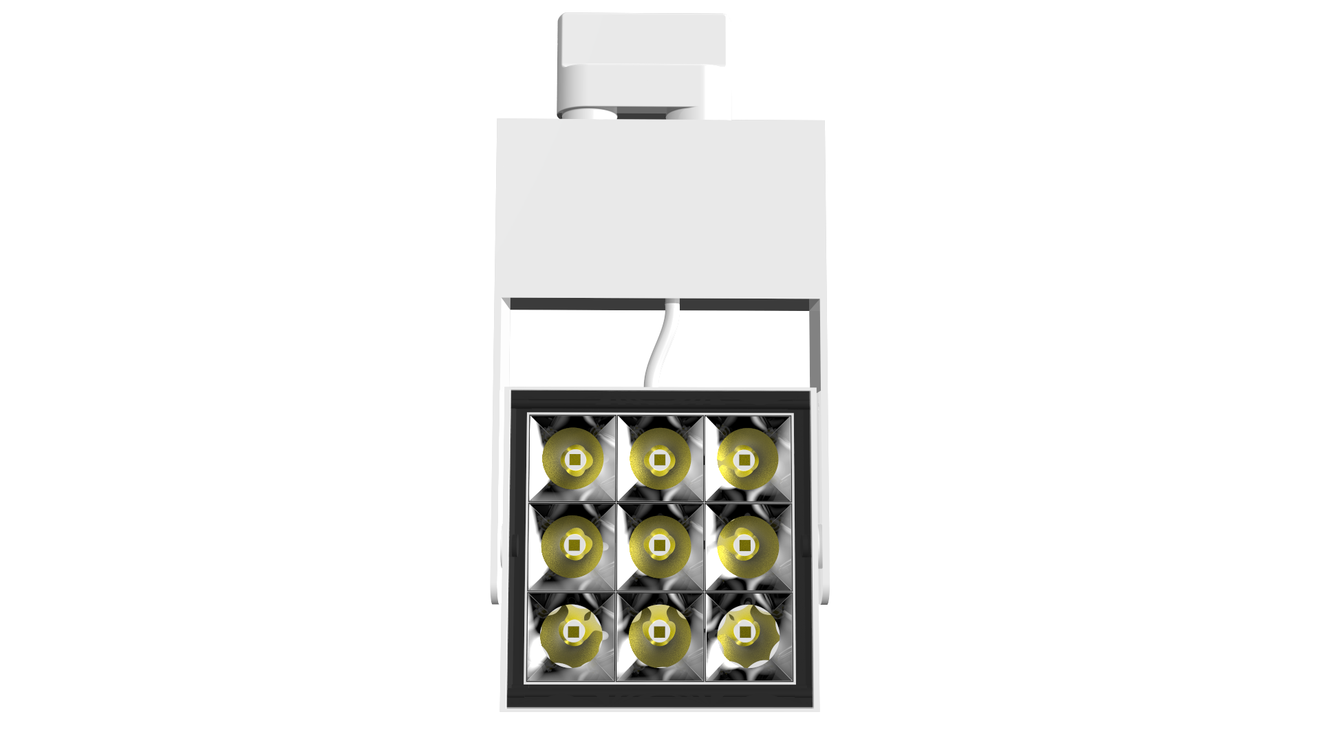 Nine grid track light