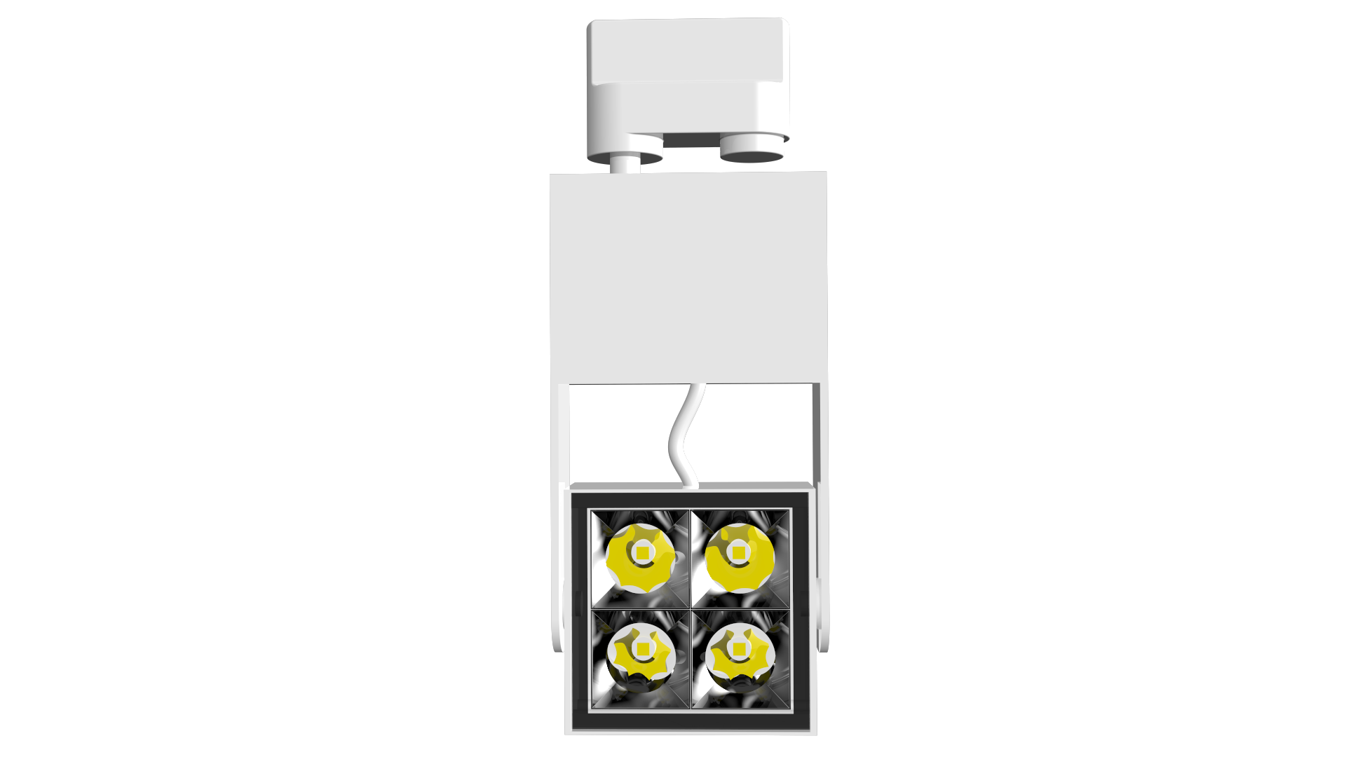 Four grid track light